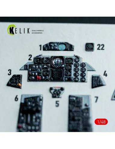 [NO_DESC] F-4J/S - interior 3D decals for Hasegawa kit, 1/48 - Keli...