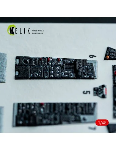 F-4J/S - interior 3D decals for Hasegawa kit, 1/48 - Kelik K48147