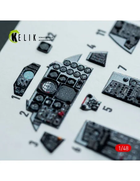 [NO_DESC] F-4J/S - interior 3D decals for Hasegawa kit, 1/48 - Keli...