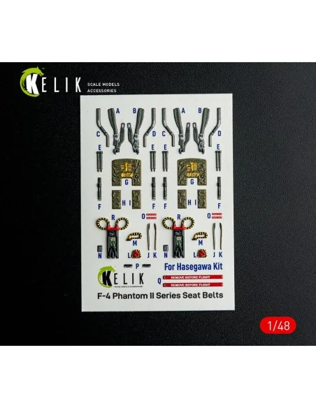 F-4E - interior 3D decals for Hasegawa kit, 1/48 - Kelik K48148