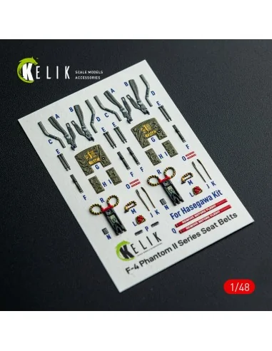 F-4E - interior 3D decals for Hasegawa kit, 1/48 - Kelik K48148