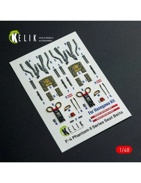 F-4E - interior 3D decals for Hasegawa kit, 1/48 - Kelik K48148