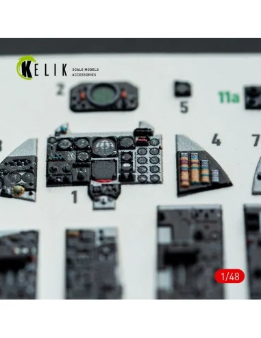 F-4E - interior 3D decals for Hasegawa kit, 1/48 - Kelik K48148
