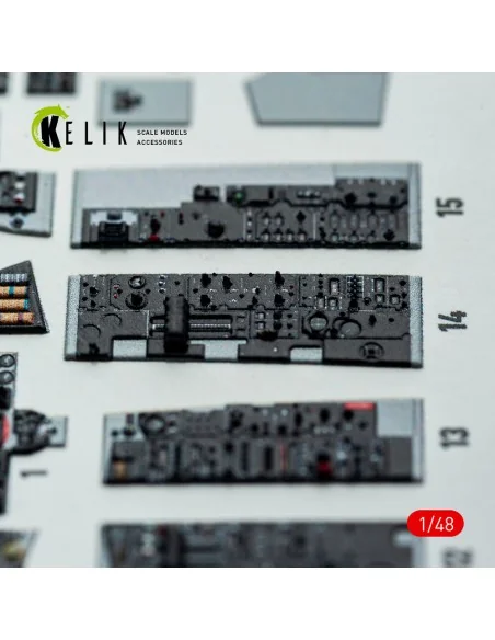 F-4E - interior 3D decals for Hasegawa kit, 1/48 - Kelik K48148