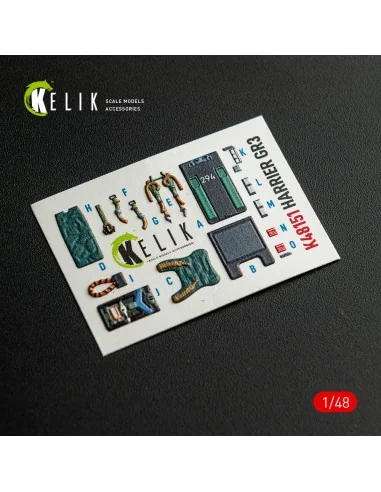 [NO_DESC] HARRIER GR3 - interior 3D decals for Kinetic kit, 1/48 - ...