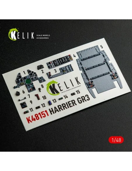 [NO_DESC] HARRIER GR3 - interior 3D decals for Kinetic kit, 1/48 - ...
