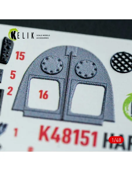 [NO_DESC] HARRIER GR3 - interior 3D decals for Kinetic kit, 1/48 - ...