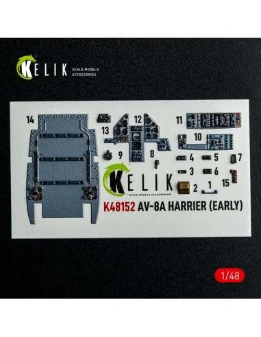[NO_DESC] AV-8A HARRIER (Early) - interior 3D decals for Kinetic ki...