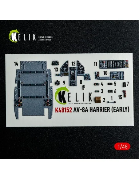 [NO_DESC] AV-8A HARRIER (Early) - interior 3D decals for Kinetic ki...