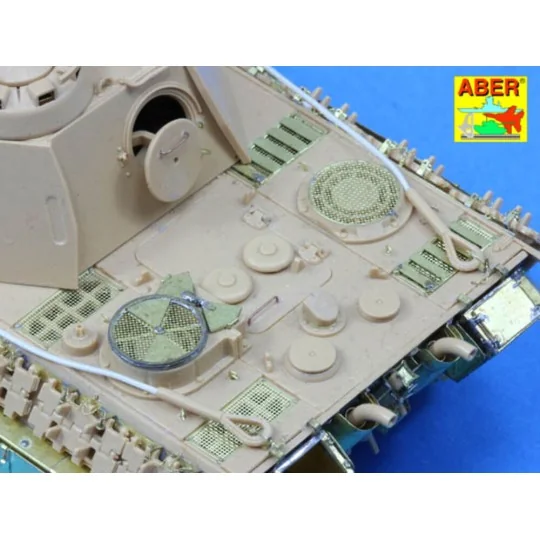 Grilles for Sd.Kfz. 171 Panther, Ausf.G Late model - Aber Models 48...