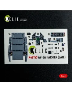 AV-8A HARRIER (Late) - interior 3D decals for Kinetic kit, 1/48 - K... 2