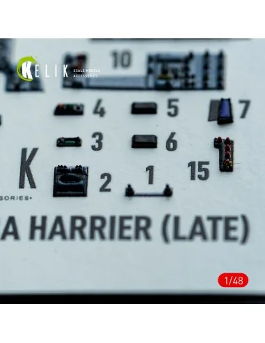 AV-8A HARRIER (Late) - interior 3D decals for Kinetic kit, 1/48 - K...