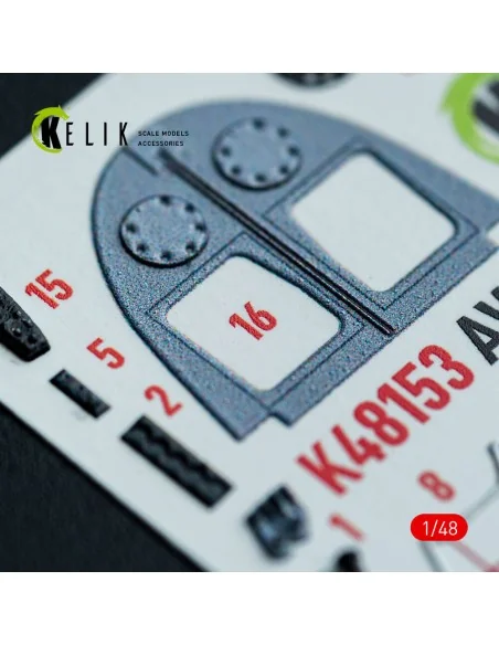AV-8A HARRIER (Late) - interior 3D decals for Kinetic kit, 1/48 - K...