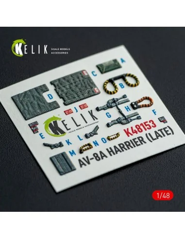[NO_DESC] AV-8A HARRIER (Late) - interior 3D decals for Kinetic kit...
