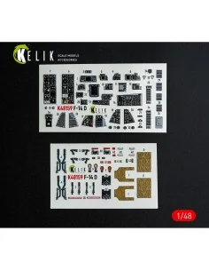 F-14D - interior 3D decals for GWH kit, 1/48 - Kelik K48159