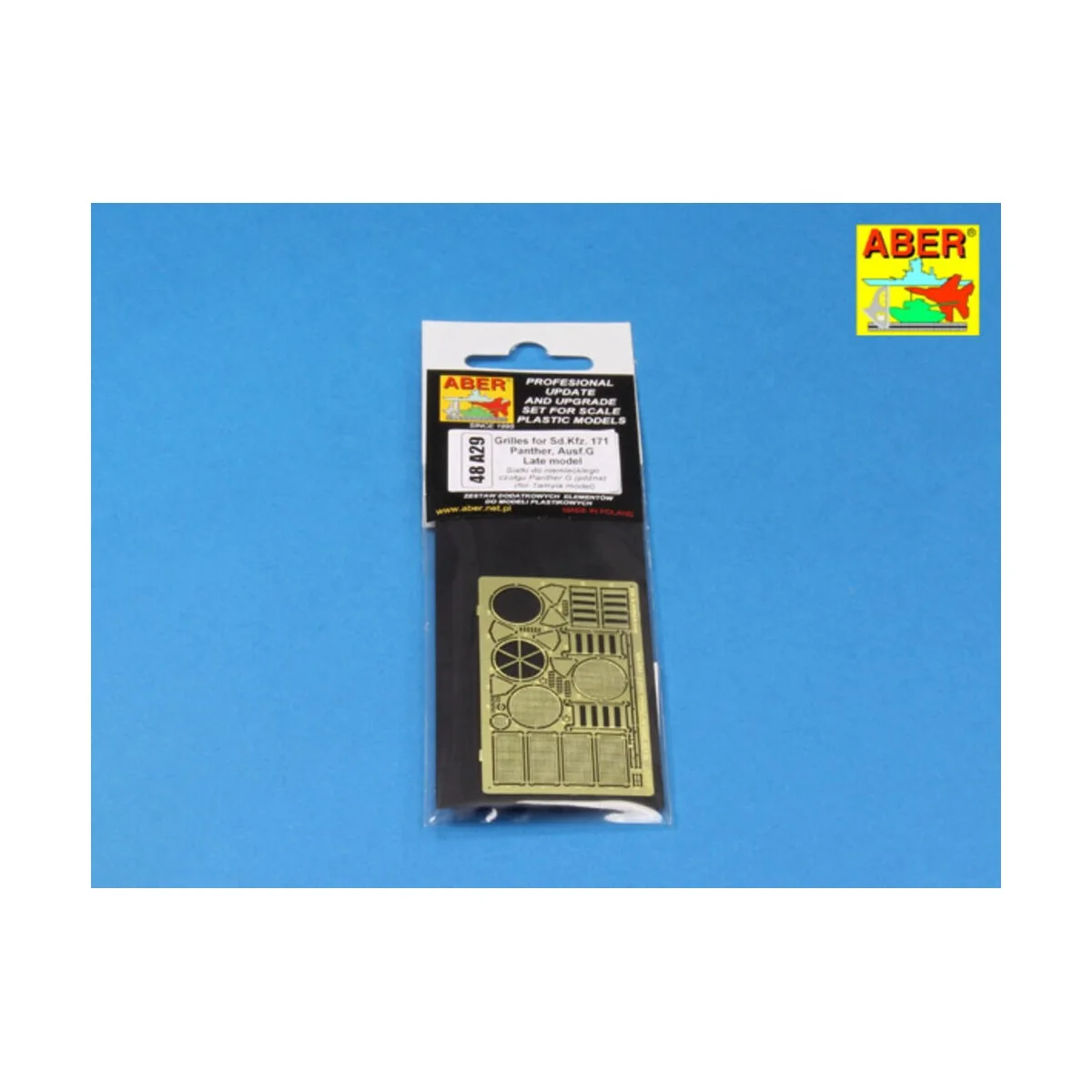 Grilles for Sd.Kfz. 171 Panther, Ausf.G Late model - Aber Models 48...