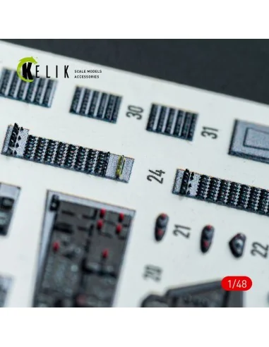 F-14D - interior 3D decals for GWH kit, 1/48 - Kelik K48159