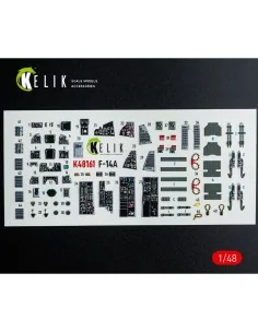 F-14A - interior 3D decals for GWH kit, 1/48 - Kelik K48161