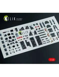 F-14A - interior 3D decals for GWH kit, 1/48 - Kelik K48161 2