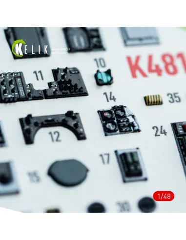 F-14A - interior 3D decals for GWH kit, 1/48 - Kelik K48161