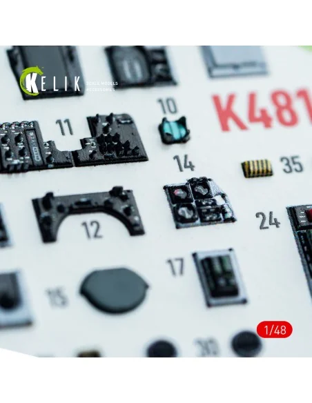 [NO_DESC] F-14A - interior 3D decals for GWH kit, 1/48 - Kelik K48161