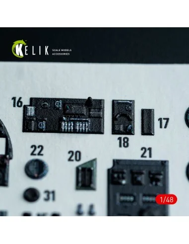 Hampden B.Mk.1 - interior 3D decals for ICM kit, 1/48 - Kelik K48162