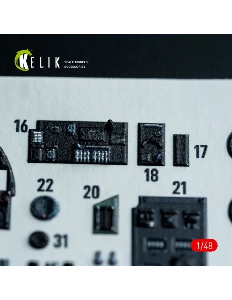 Hampden B.Mk.1 - interior 3D decals for ICM kit, 1/48 - Kelik K48162
