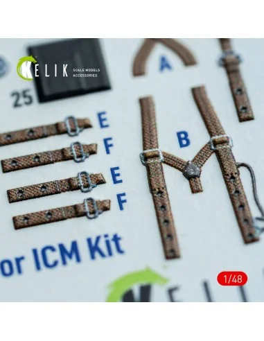 Hampden B.Mk.1 - interior 3D decals for ICM kit, 1/48 - Kelik K48162
