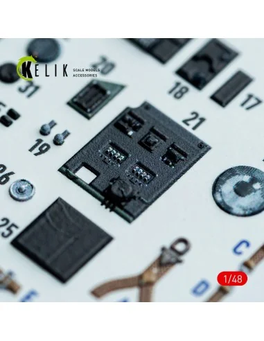 Hampden B.Mk.1 - interior 3D decals for ICM kit, 1/48 - Kelik K48162