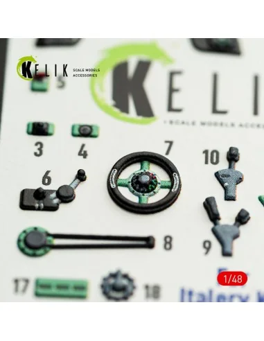 MC.200 - interior 3D decals for Italeri kit, 1/48 - Kelik K48163