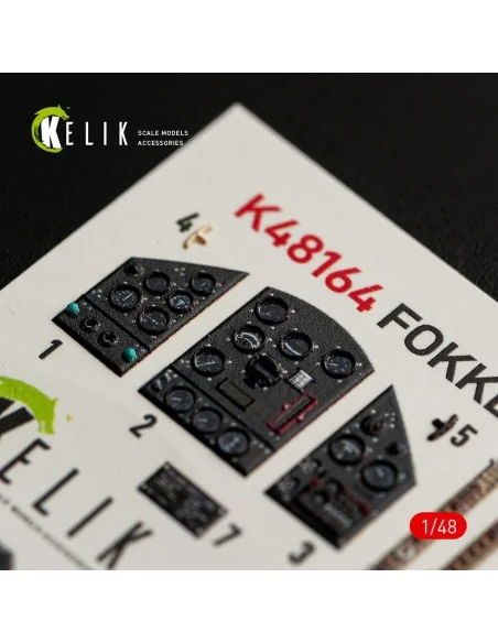 FOKKER D.XXI - interior 3D decals for Special Hobby kit, 1/48 - Kel...