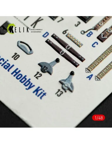 FOKKER D.XXI - interior 3D decals for Special Hobby kit, 1/48 - Kel...