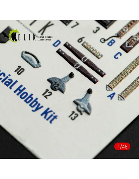 FOKKER D.XXI - interior 3D decals for Special Hobby kit, 1/48 - Kel...