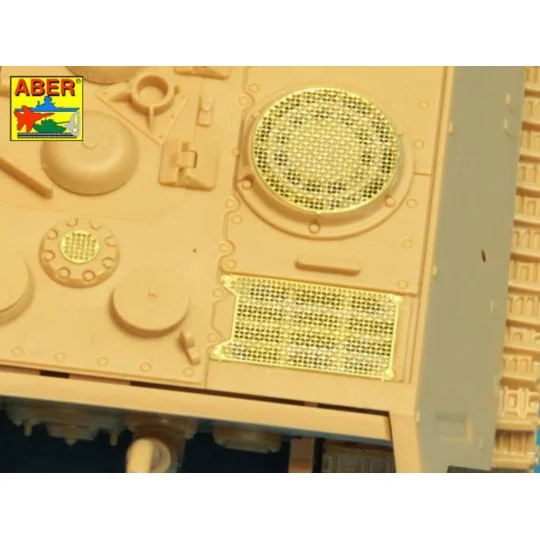 Grilles for Sd.Kfz.186 Jagdtiger, 1/48 - Aber Models 48 A30 Grilles for Sd.Kfz.186 Jagdtiger, 1/48 - Aber Models 48 A30