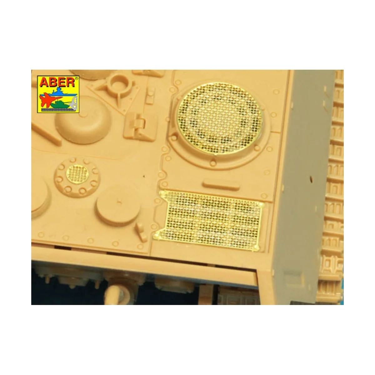 Grilles for Sd.Kfz.186 Jagdtiger, 1/48 - Aber Models 48 A30 Grilles for Sd.Kfz.186 Jagdtiger, 1/48 - Aber Models 48 A30