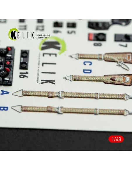 Hs-129 B - interior 3D decals for Takom kit, 1/48 - Kelik K48167