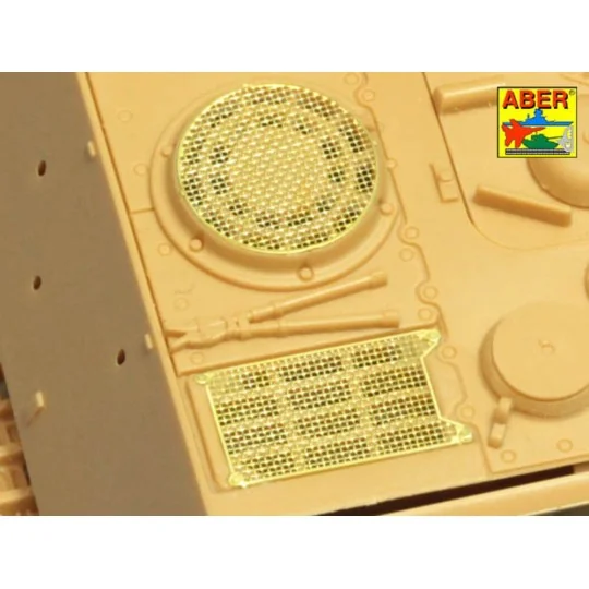 Grilles for Sd.Kfz.186 Jagdtiger, 1/48 - Aber Models 48 A30 Grilles for Sd.Kfz.186 Jagdtiger, 1/48 - Aber Models 48 A30