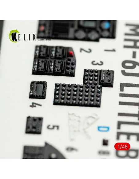 [NO_DESC] MH-6J Little Bird - interior 3D decals for ICM kit, 1/48 ...