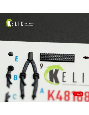 MH-6J Little Bird - interior 3D decals for ICM kit, 1/48 - Kelik K4...