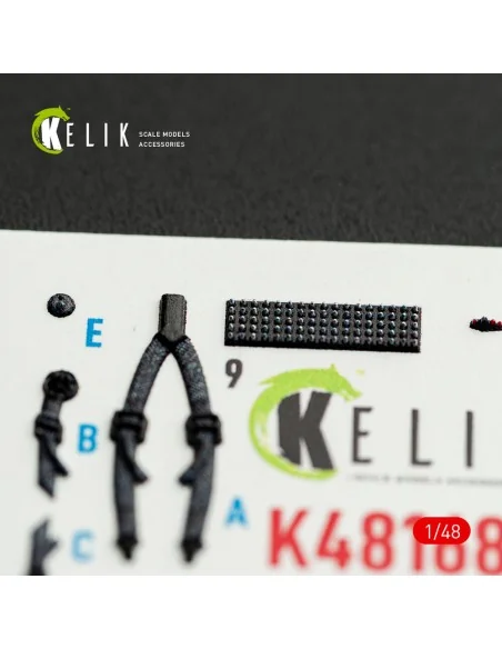 MH-6J Little Bird - interior 3D decals for ICM kit, 1/48 - Kelik K4...