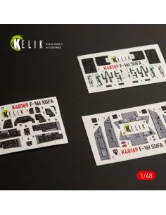 F-16I SUFA - interior 3D decals for GWH kit, 1/48 - Kelik K48169 2