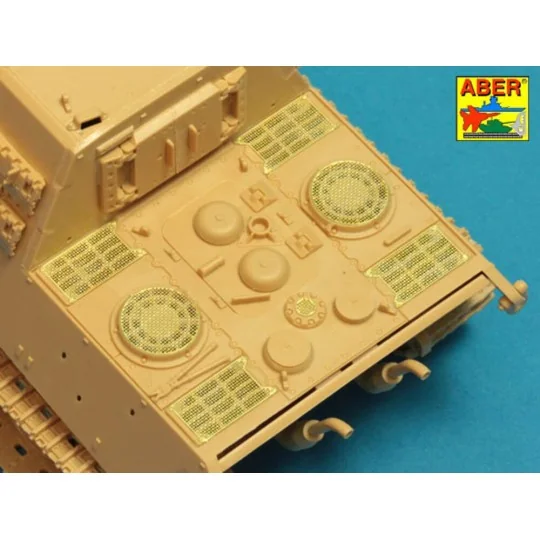 Grilles for Sd.Kfz.186 Jagdtiger, 1/48 - Aber Models 48 A30 Grilles for Sd.Kfz.186 Jagdtiger, 1/48 - Aber Models 48 A30