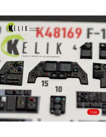 [NO_DESC] F-16I SUFA - interior 3D decals for GWH kit, 1/48 - Kelik...
