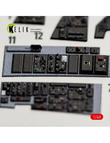 F-16I SUFA - interior 3D decals for GWH kit, 1/48 - Kelik K48169
