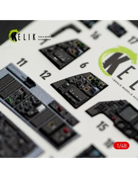 F-16I SUFA - interior 3D decals for GWH kit, 1/48 - Kelik K48169