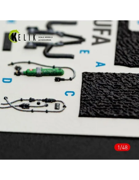 F-16I SUFA - interior 3D decals for GWH kit, 1/48 - Kelik K48169