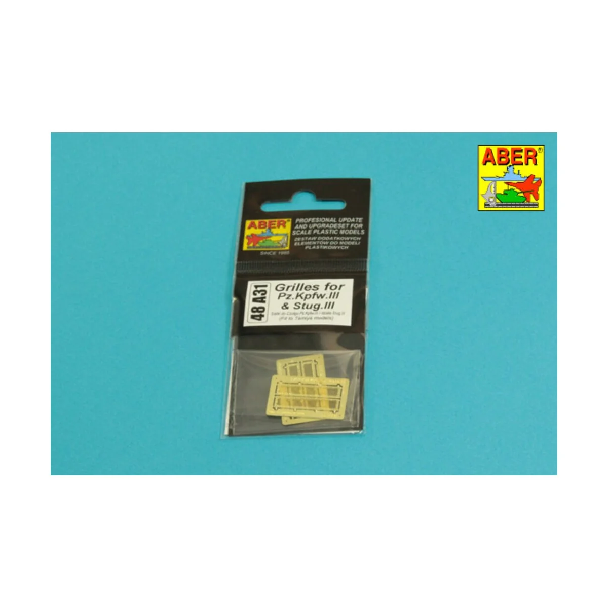 Grilles for Pz.Kpfw. III &Stug III, 1/48 - Aber Models 48 A31 Grilles for Pz.Kpfw. III &Stug III, 1/48 - Aber Models 48 A31