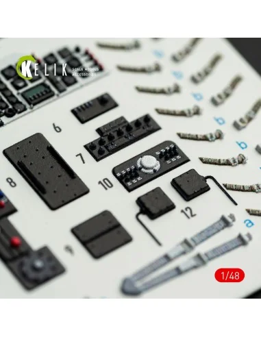 H-34A/UH-34D - interior 3D decals for Italeri kit, 1/48 - Kelik K48172