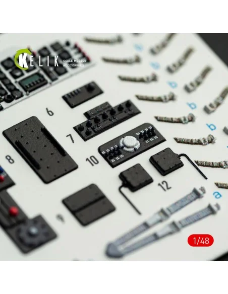 H-34A/UH-34D - interior 3D decals for Italeri kit, 1/48 - Kelik K48172