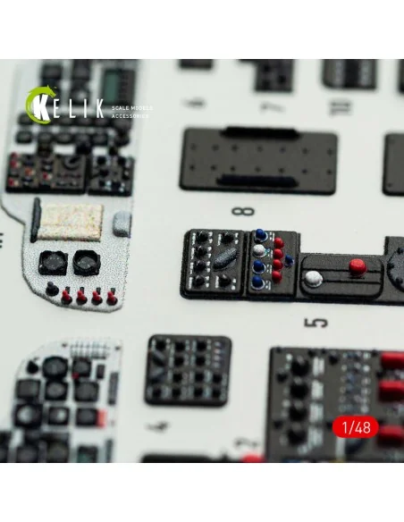 H-34A/UH-34D - interior 3D decals for Italeri kit, 1/48 - Kelik K48172